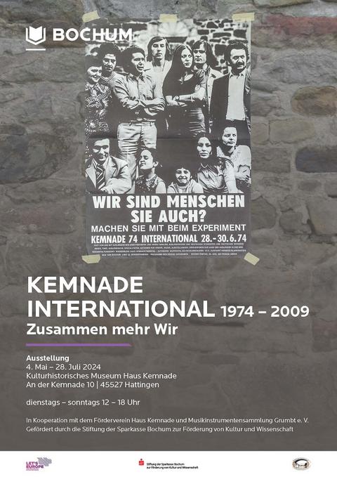 Plakat zur Ausstellung KEMNADE INTERNATIONAL 1974 – 2009