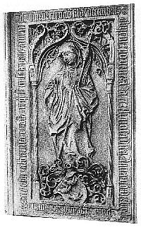 Wappenschild der Äbtissin Anna von der Borch