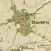 Urmesstischblätte (aus den Jahren 1840 bis 1843), hier das Blatt Bochum