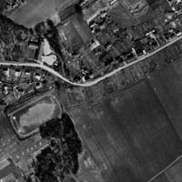 Historisches Luftbild von 1959, heute befindet sich an dieser Stelle das Uni-Center in Querenburg