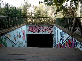 Graffiti - Eingang Tunnel Hermannshöhe