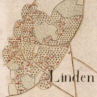 Karte der Ruhrgegend von Linden bis Stelle von Schmitz aus dem Jahr 1819