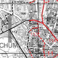 Statistisches Gliederungssystem in Schwarzweiß (links) und in Farbe