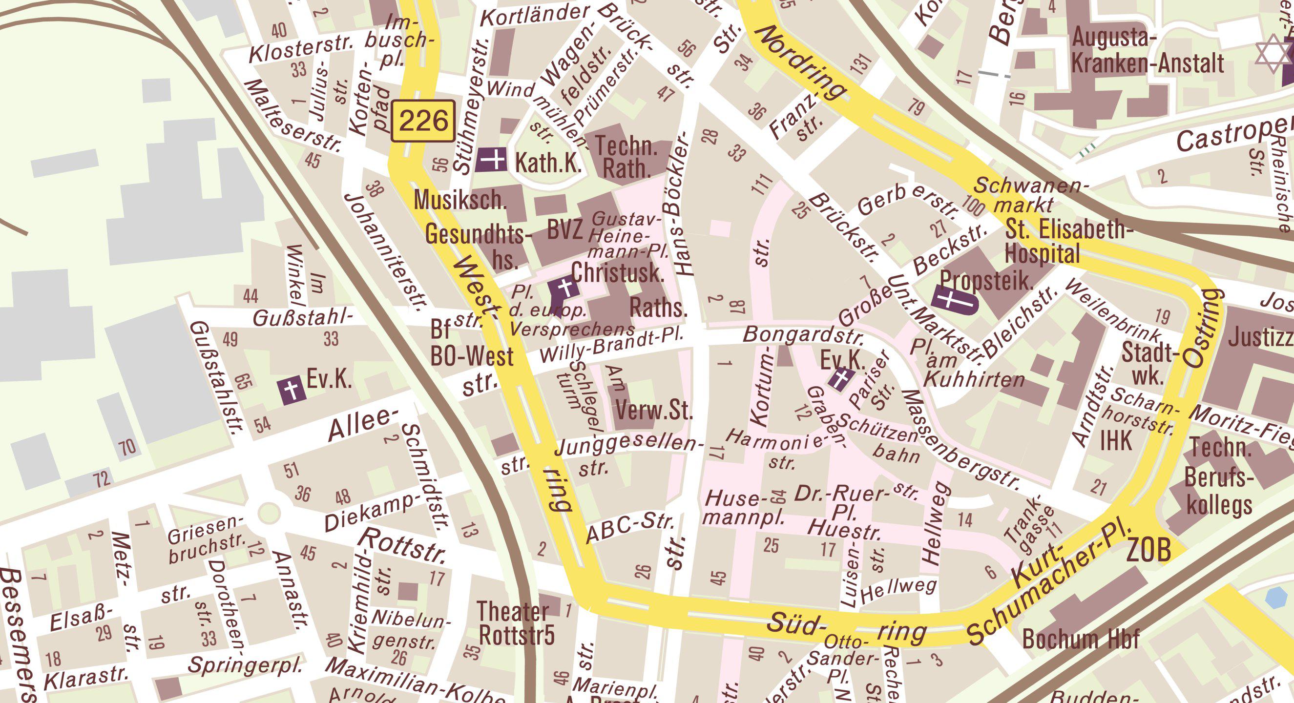 Lageplan für die Adresse Willy-Brandt-Platz 1-3
