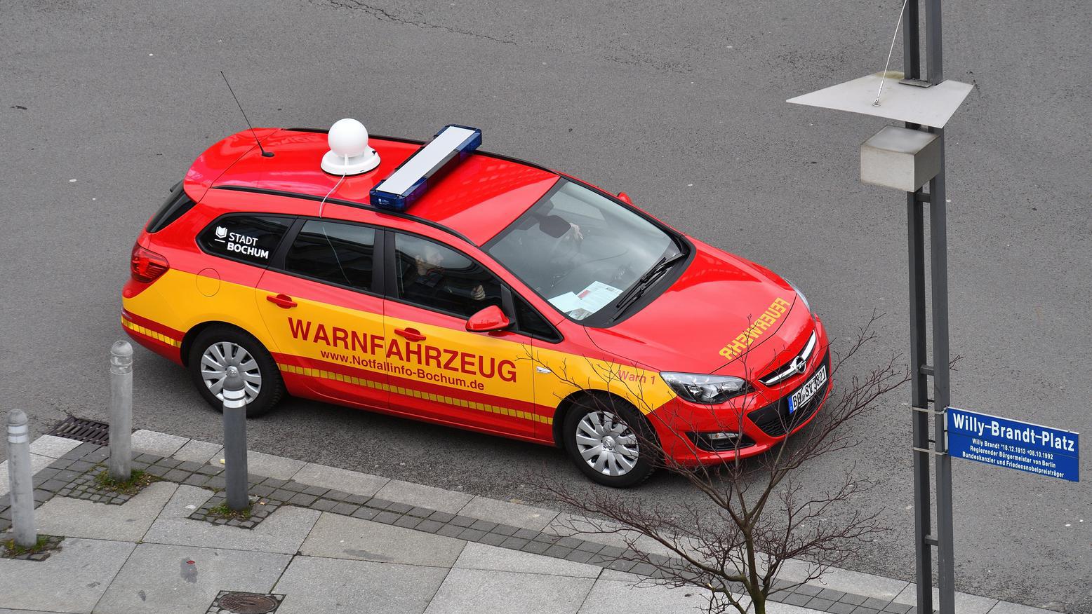 Foto: Test Warnfahrzeug