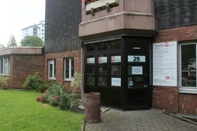 Foto des Eingangsbereiches des Seniorenbüros Wattenscheid