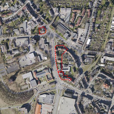 Luftbildaufnahme Siedlung Lyrenstraße