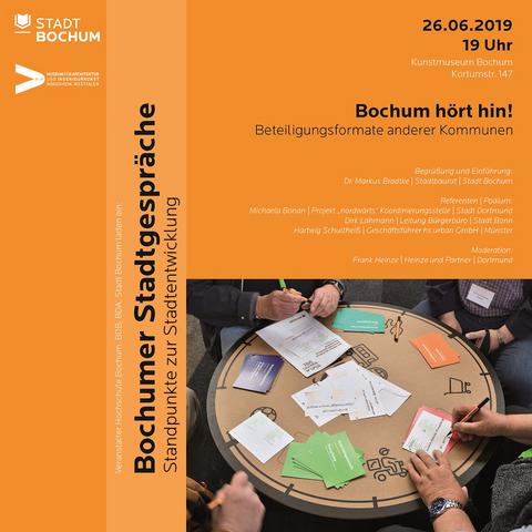 Plakat: Bochum hört hin!