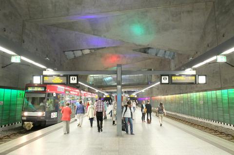 Der Bahnhof Rathaus Süd.