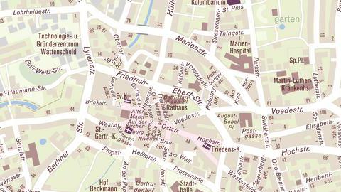 Lageplan für die Adresse Friedrich-Ebert-Straße 7
