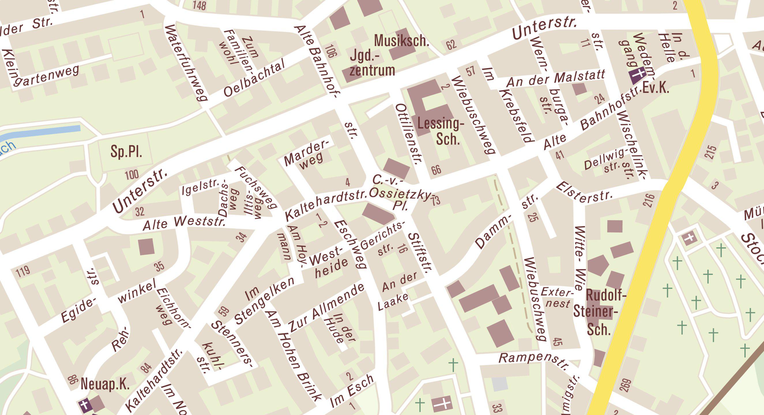 Lageplan für die Adresse Carl-von-Ossietzky-Platz 1