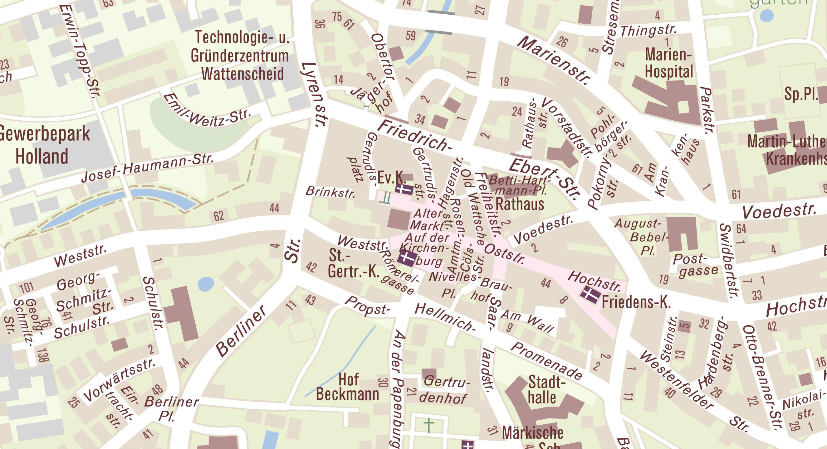 Lageplan für die Adresse Alter Markt 1