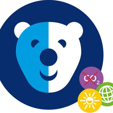 Ein Eisbär mit Umweltsymbolen - Kampagnen-Bild zur Kampagne Klimaschutz: So machen WIR's