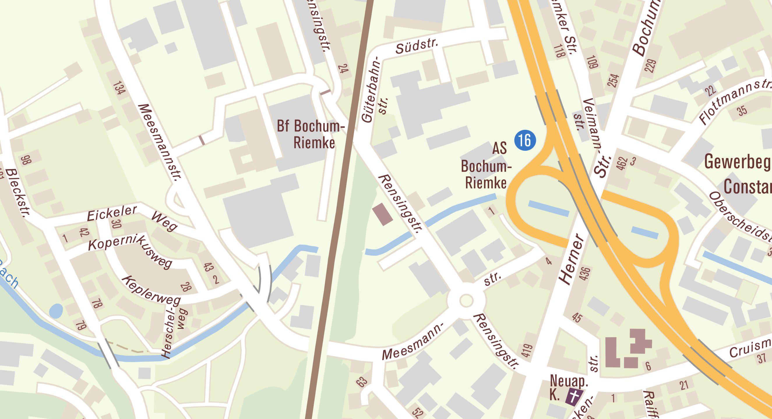 Lageplan für die Adresse Renstingstraße 21