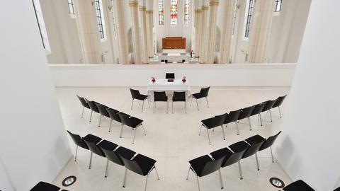 Blick von der Empore im Anneliese Brost Musikforum Ruhr