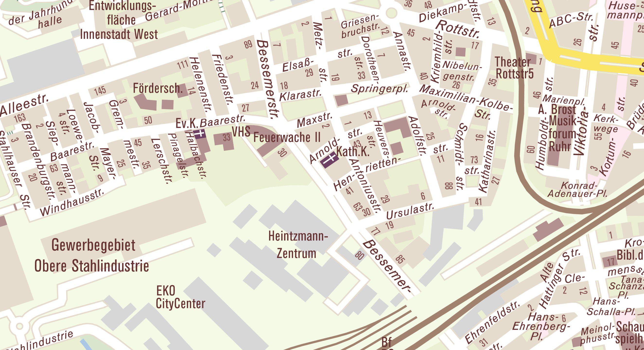 Lageplan für die Adresse Bessemerstraße 45