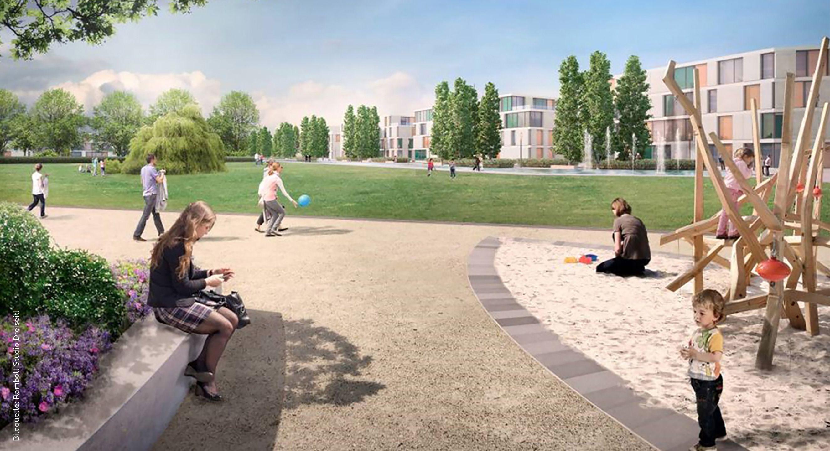 In den Quartieren Havkenscheider Höhe und Feldmark entsteht neuer Wohnraum mit angrenzenden Naherholungsflächen