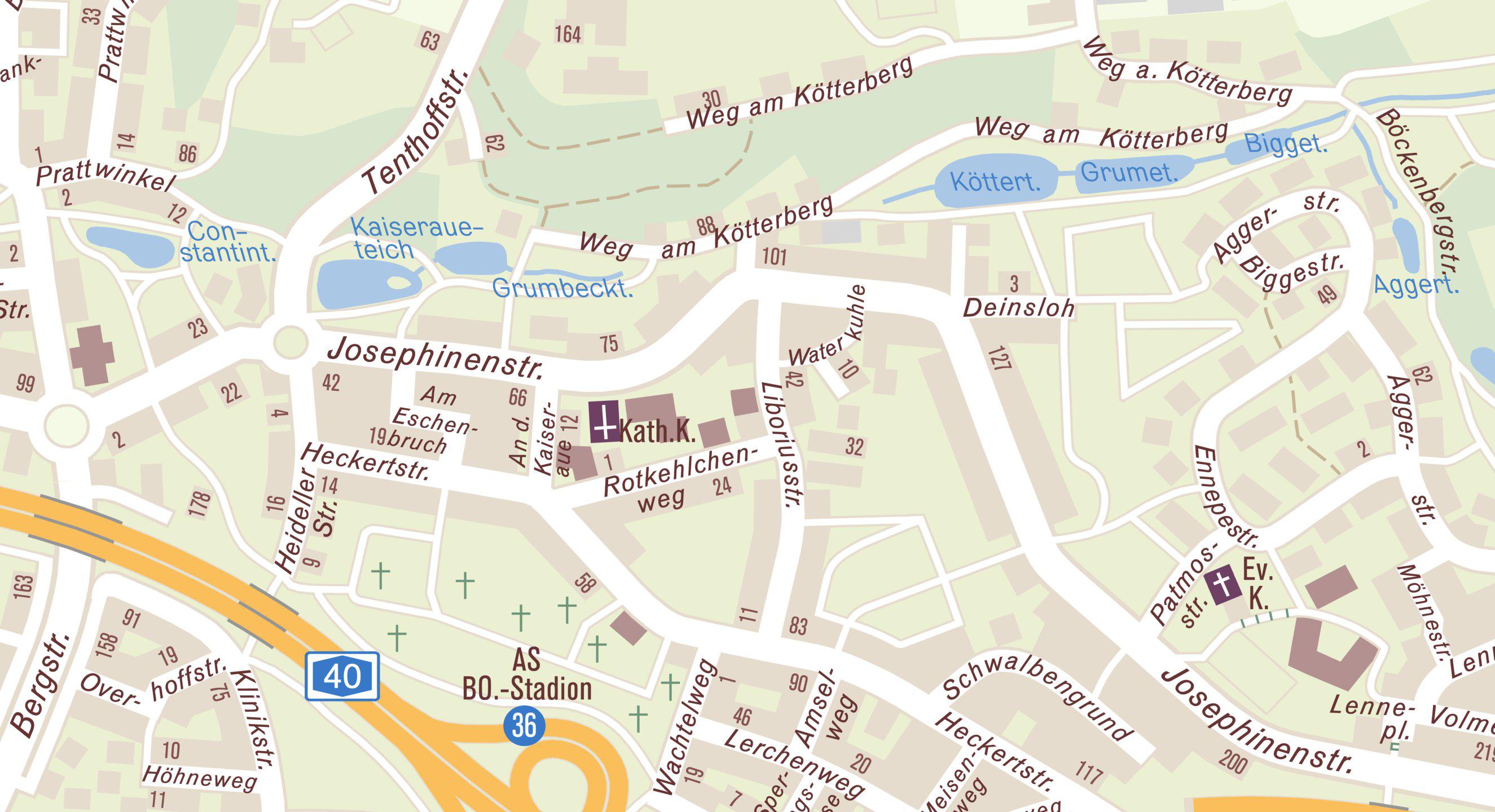 Lageplan für die Anschrift Liboriusstraße 39