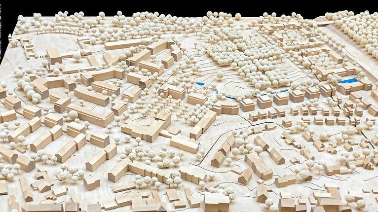 Modell des späteren Ostparks