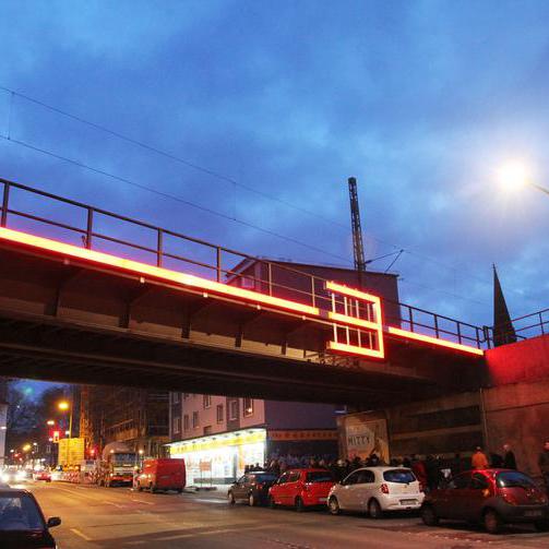 Das Kunstlichttor Nummer 3 an der Rottstraße.