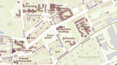 Lageplan für die Adresse Gersteinring 50 / 52