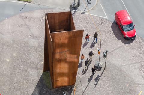 Das "Terminal" von Richard Serra in Bochum, 27.04.2017.