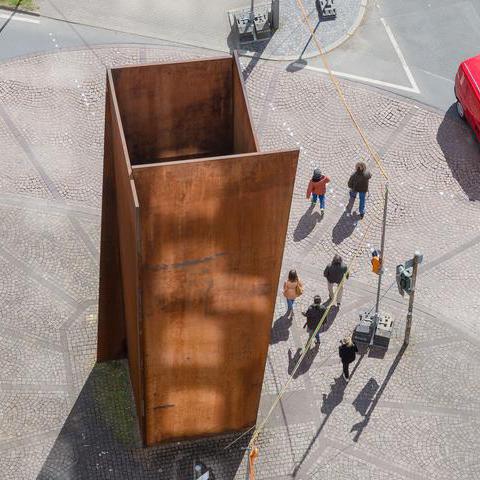 Das Terminal von Richard Serra in Bochum, 27.04.2017.