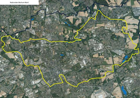 Luftaufnahme von der Radrunde Nord