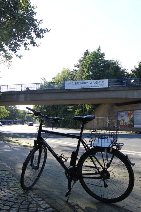 Brücke vom Springorum Radweg an der Kreuzung Wasserstraße in Wiemelhausen.