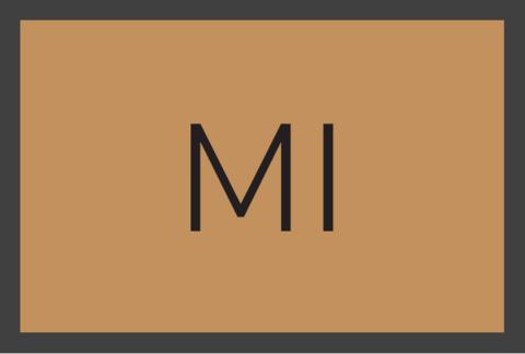 Kennzeichnung für "Mischgebiet" in Großbuchstaben "MI"