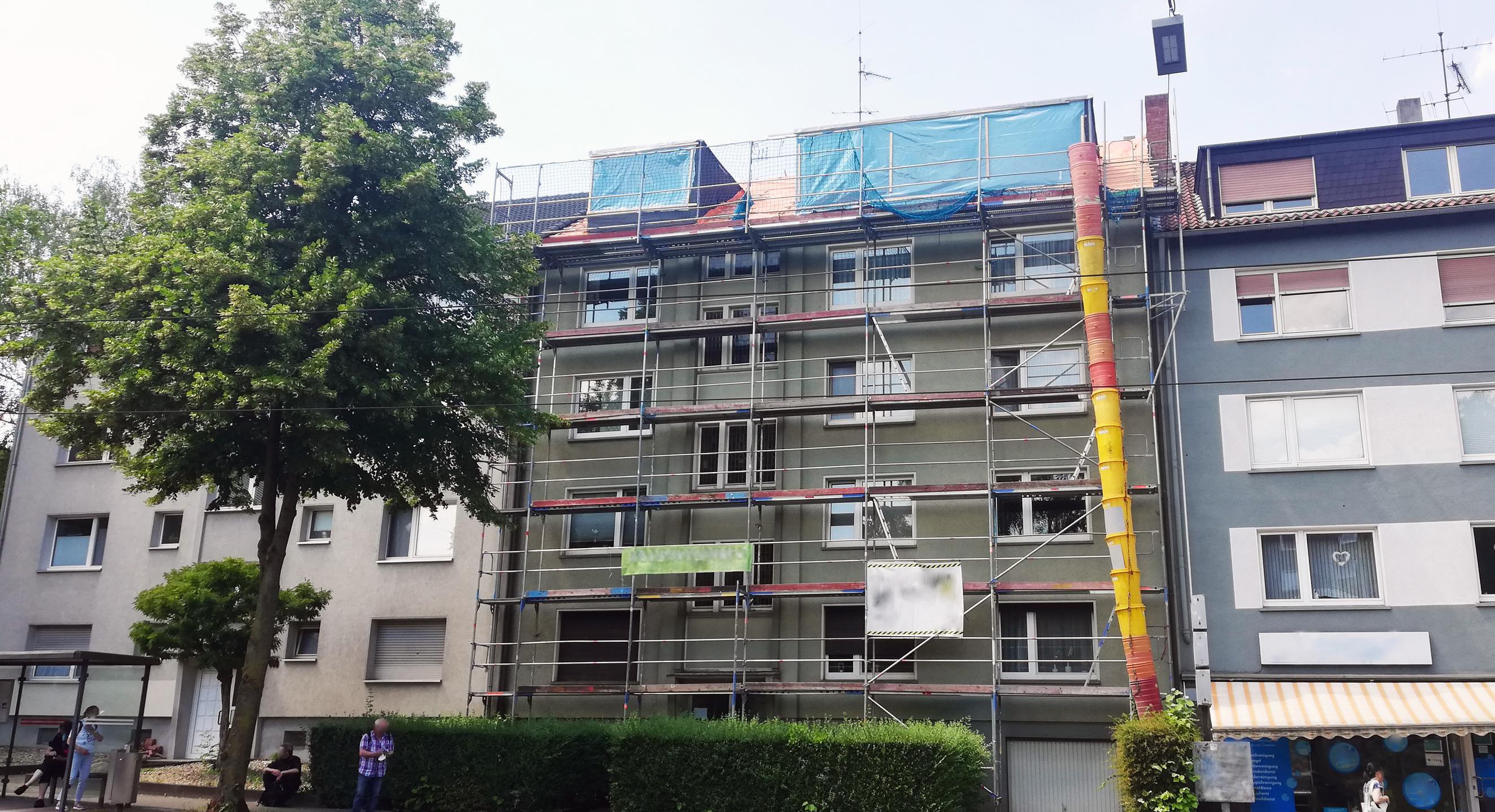 Aufstockung eines Gebäudes