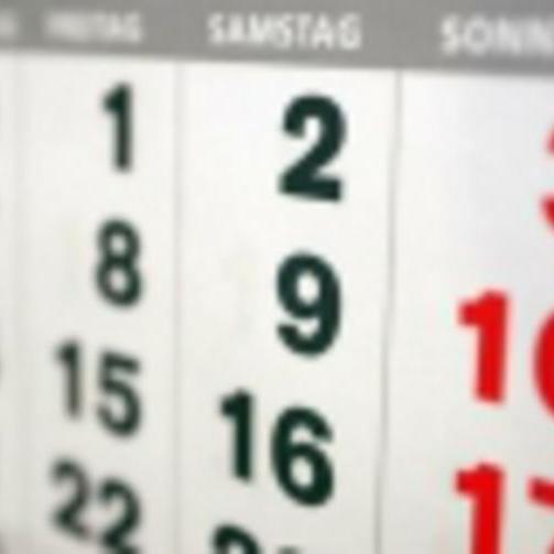 Abbild eines Kalenders
