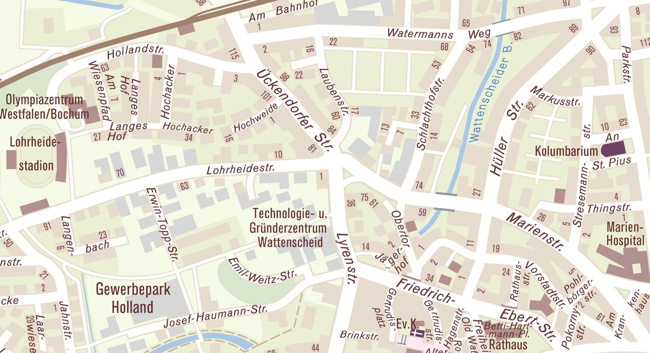 Lageplan zur Adresse Lyrenstraße 41