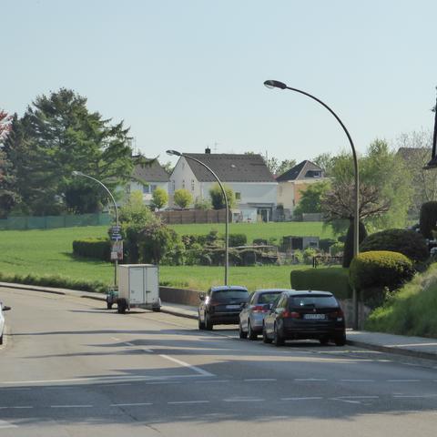 Blickrichtung von der Ridderstraße zur Entwicklungsfläche