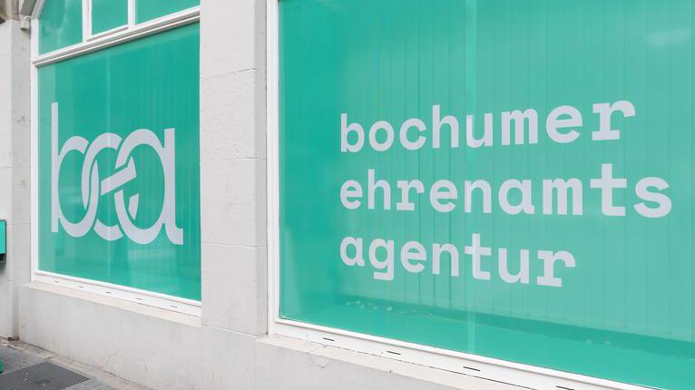 Fenster der Bochumer Ehrenamtsagentur in Bochum