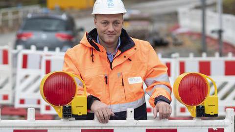 Baustellenmanager Christoph Funder