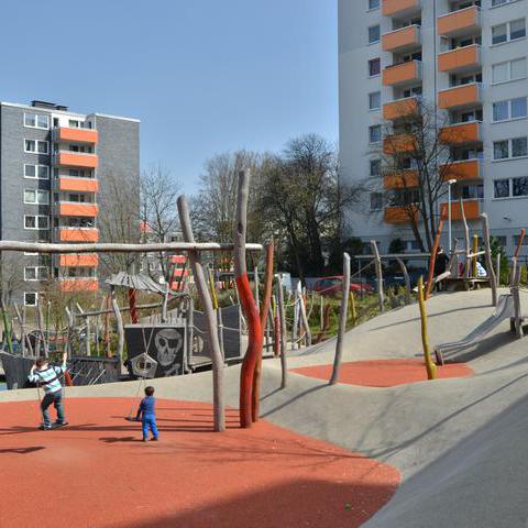 Spielplatz in der sog. "Hustadt" in Bochum-Querenburg