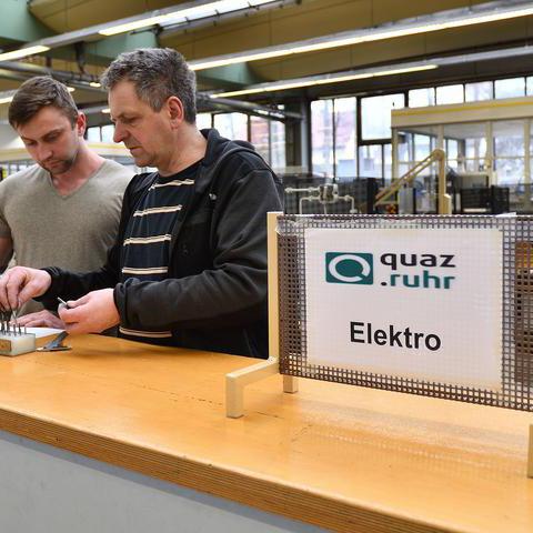 Das Zentrum für Qualifizierung und Ausbildung von Zugewanderten (quaz) in der ehemaligen Opel-Lehrwerkstatt in Bochum-Langendreer