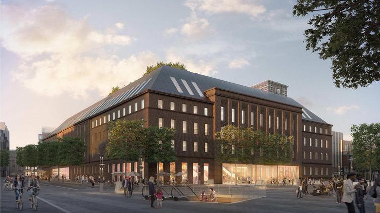 Siegerentwurf für das 'Haus des Wissens' - hier die Außenansicht.