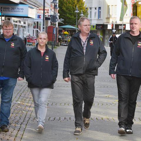 Vier Quartierhausmeister*innen in Wattenscheid