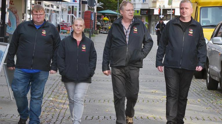 Vier Quartierhausmeister*innen in Wattenscheid