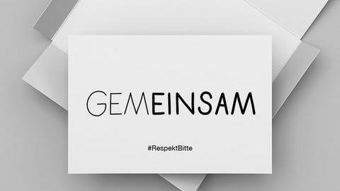 Postkartenmotiv mit dem Schriftzug Gemeinsam
