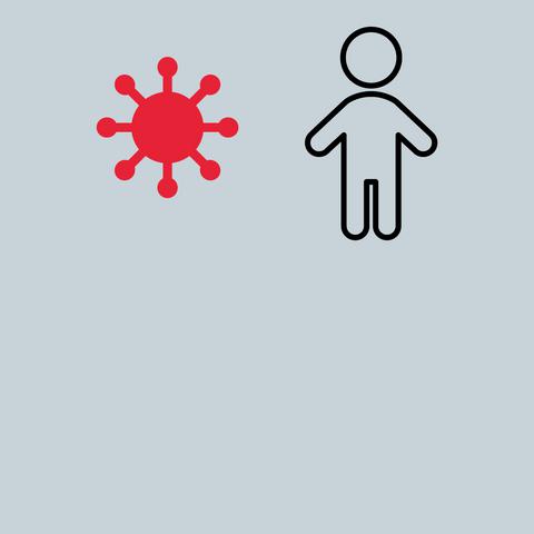 Symbolbild für aktuelle Corona-Zahlen - Aktuell Infizierte