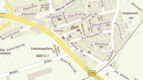Lageplan Stadtteilbüro Laer