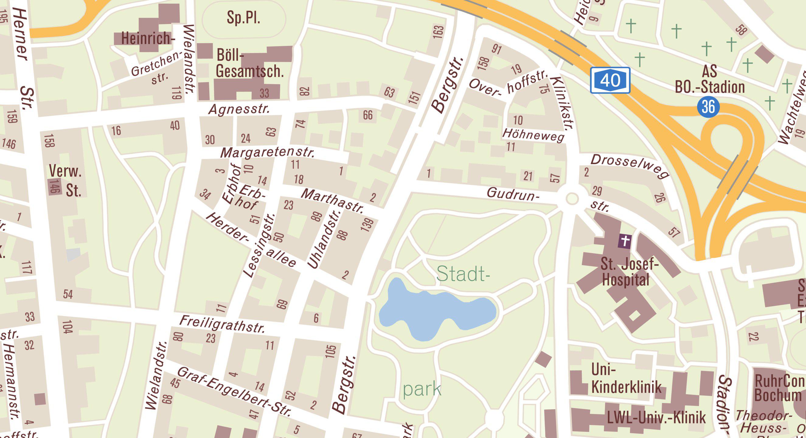 Lageplan Bergstraße 140