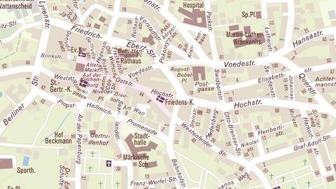 Kartenausschnitt Hochstraße 7, 44866 Bochum