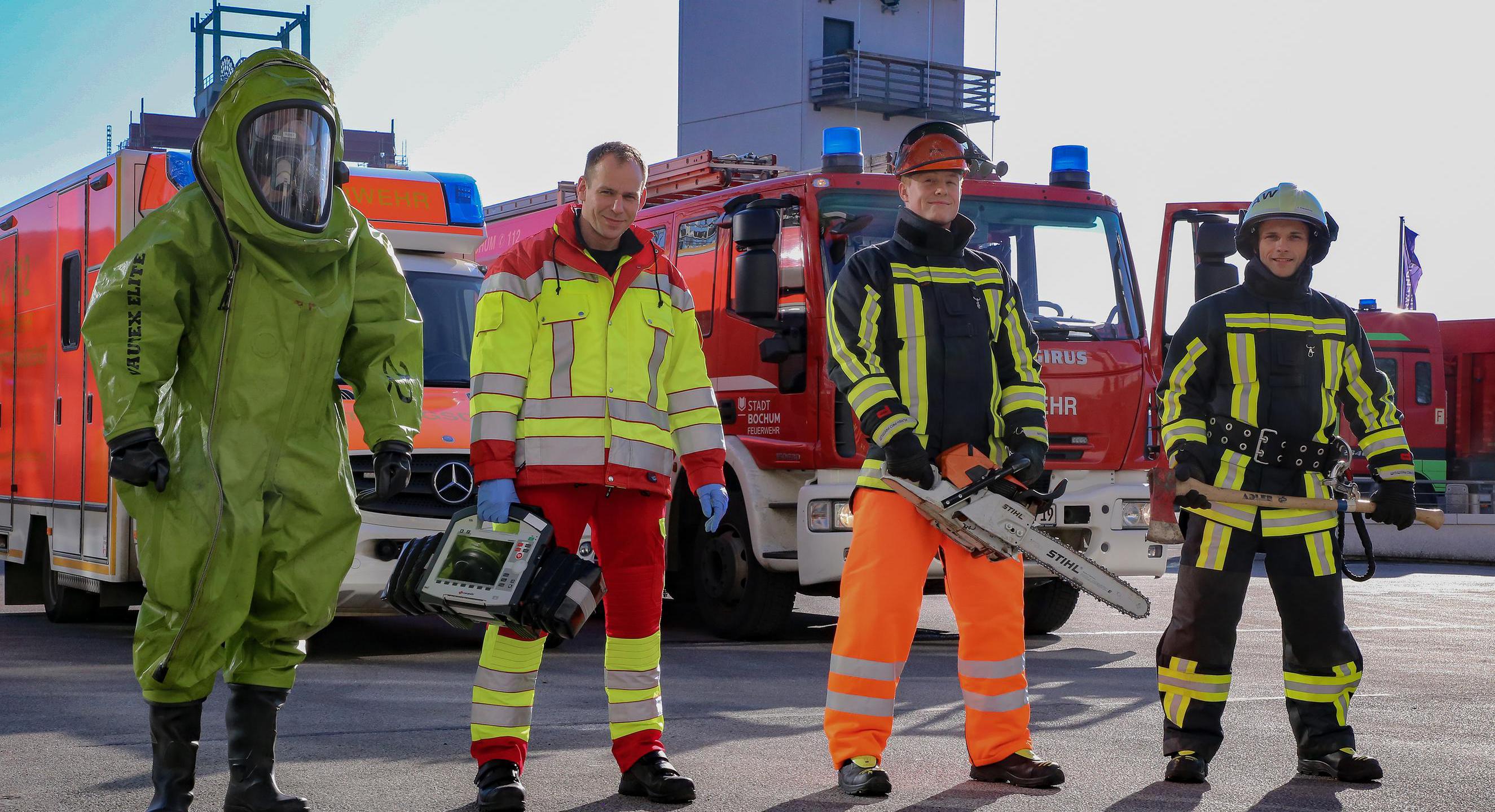 Persönliche Schutzkleidung bei der Feuerwehr Bochum