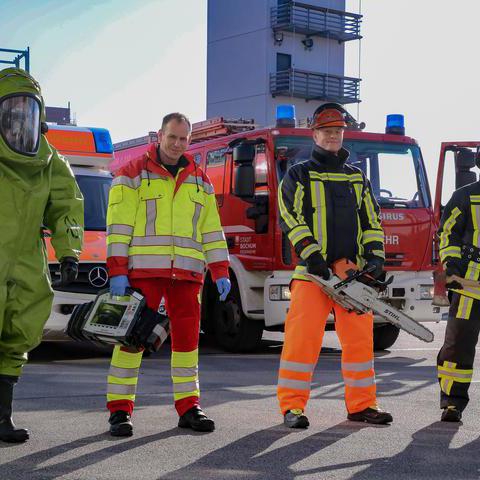 Persönliche Schutzkleidung bei der Feuerwehr Bochum