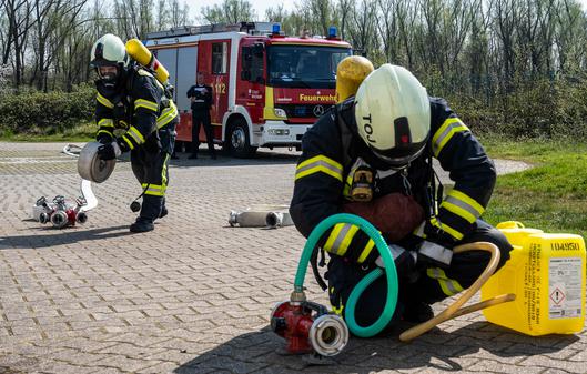 Die Auszubildenden der Feuerwehr Bochum