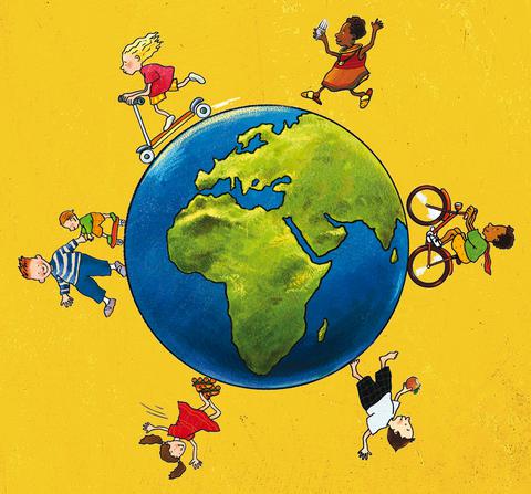 Logo zur Kindermeilen-Kampagne „Kleine Klimaschützer unterwegs“